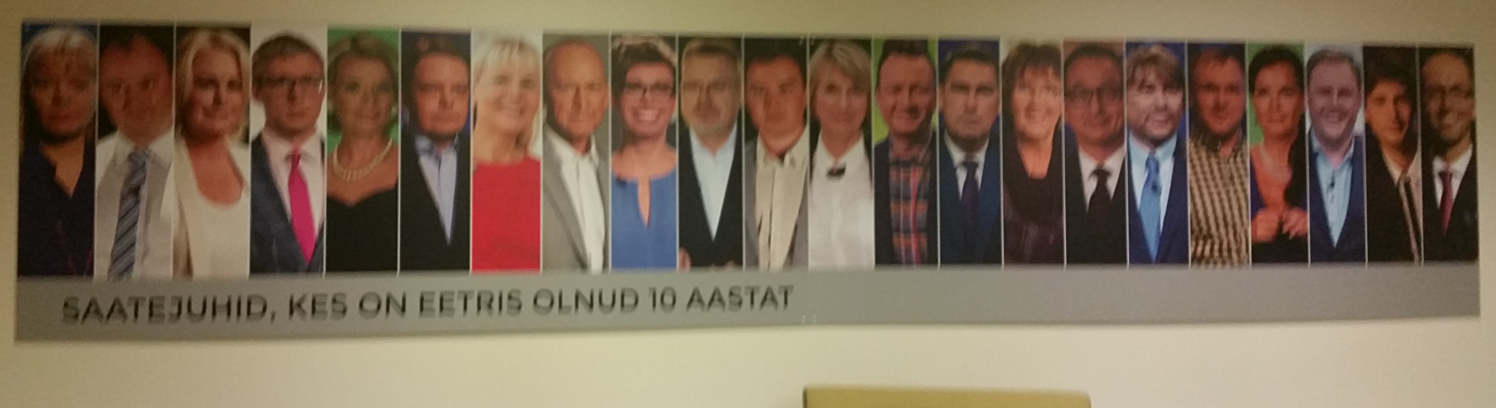 ETV-s 10 aastat töötanud inimesed